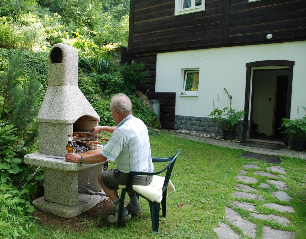 Na Cernem Potoce Villa โรกีนีซ นัด ยีเซอโร ภายนอก รูปภาพ
